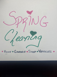 Spring cleaning yard/house/vehicles 