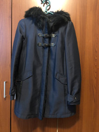 Zara: Hooded Padded Coat. Black XS/S