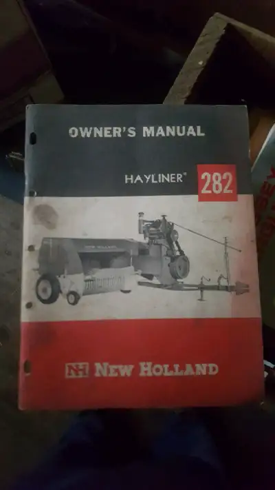 - New Holland Hayliner 282 Square Baler Owners Manual In good used condition. Willing to ship. Askin...
