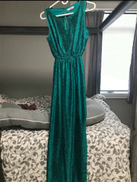 Long turquoise dress size 4
