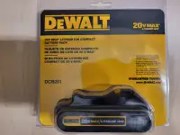 DEWALT 20V MAX Brand new Lithium-Ion Compact Battery Pack 1.5Ah