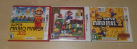 3ds Games - Mario Maker 3ds, Mario 3D Land, New Mario Bros 2