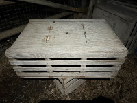 6 wooden poultry crates