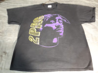 Vintage 2Pac T-Shirt Men's Rap HipHop Size XL Tupac Rare