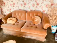Vintage velours couch set