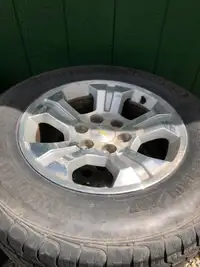 265/65/r18. Set of Chevy Silverado rims and tires
