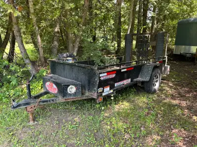 5x10’ trailer mainly used for skidoo ski doo grips and slide tracks installed but easily removable....