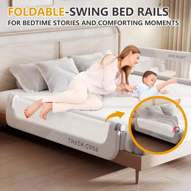 NEW Toddler Bed Rails for Crib | Foldable Bed Rail for Toddlers in Gates, Monitors & Safety in Mississauga / Peel Region - Image 5