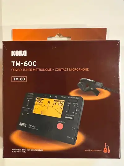 Brand New KORG TM-60C Combo Tuner Metronome + Contact Microphone, View more