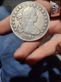 1796 large date large bust small eagle silver liberty dollar