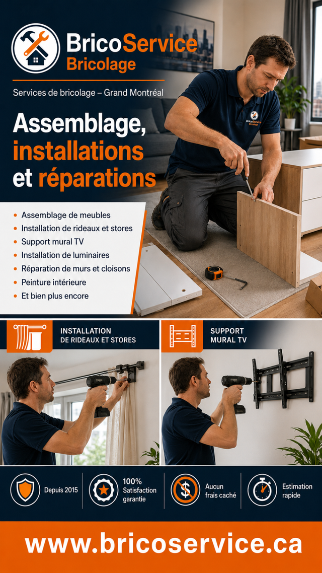 Furniture Assembly (438) 796-8212 – Furniture Assembly – Handyman