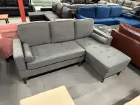 Brand new grey fabric sectional sofa on sale 