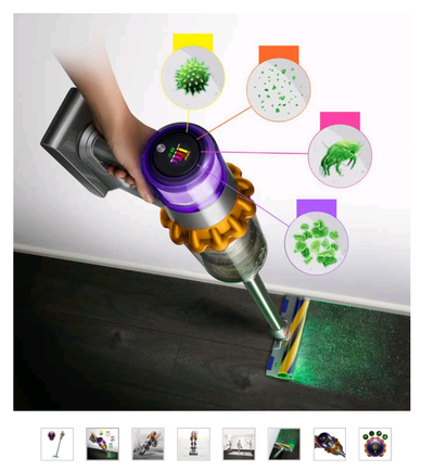 Dyson V15 Detect Total Clean Extra Stick   Vacuum, View more