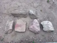 6 Medium Landscaping Rocks