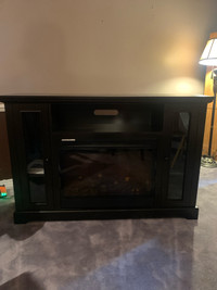Tv stand with Electric fireplace 