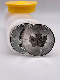 Royal Canadian Mint Silver Maple Leaf 1 oz Coins .9999