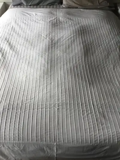 Housse de couette blanche en coton pour lit queen, View more