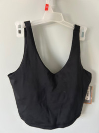 BRAND NEW XS crop tank with built in bra