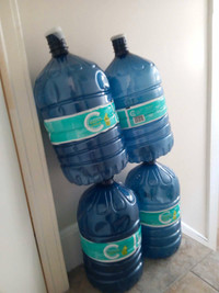 4 Empty 15L Water Bottles