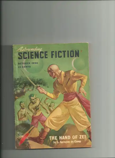 Astounding Science Fiction The Hand of ZEI  October 1950, View more