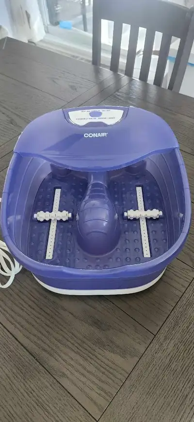 Bain de pieds avec vibration 40$, View more