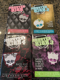 4 Monster Hight Books by Lizzi Harrison