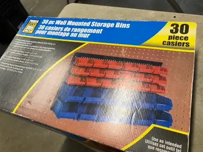 Garage storage bins new in box, View more