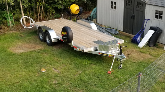 Selling a 2021 Aluminum Car Hauler 80" x 16' + 2.5' in Cargo & Utility Trailers in North Bay - Image 2