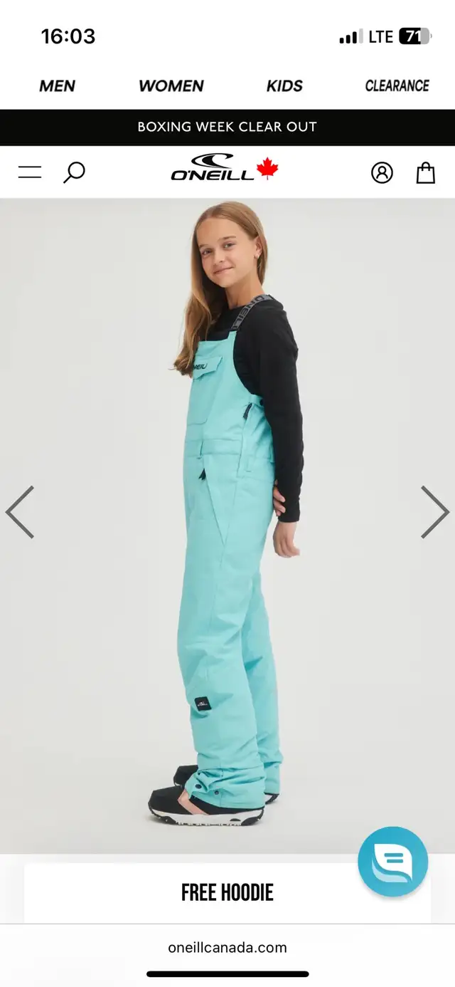 O’neill bib ski pant (neuf) in Women's - Bottoms in City of Montréal - Image 6