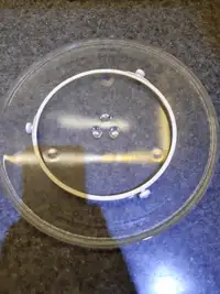 Microwave turntable platter and wheels from Panasonic