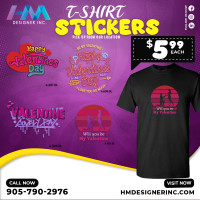 Pick up your customized iron-on stickers from our location