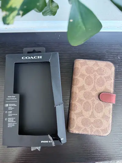 NEW NEVER USED Coach IPhone Cases 15 pro & 16 pro, View more