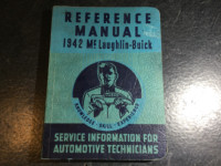 1942 Mclaughlin-Buick Shop Manual Century Roadmaster 70 Special