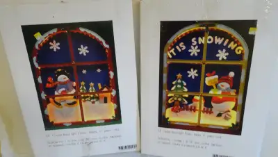 Vtg Christmas Snowman 24" Hanging Light Up Decor New, View more
