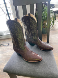 Brand New Lizard Skin Cowboy Boots