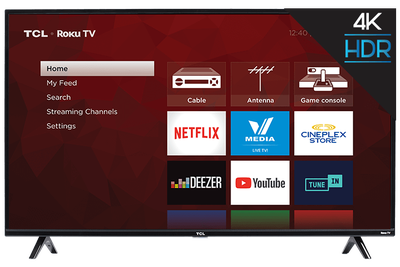 @MINT@ TCL 43" Class 4-Series 4K UHD HDR Roku Smart TV, View more