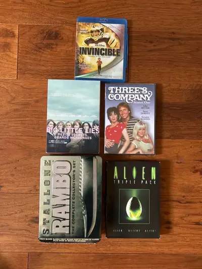 $6. Each Blu-ray or TV series for sale. Invincible Blu-ray movie Alien triple pack DVDs movies ( ali...