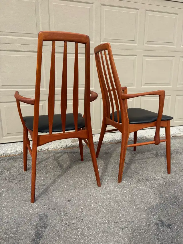 Teak Danish Niles Koefoed “Eva”!Dining Chairs  in Dining Tables & Sets in Oshawa / Durham Region - Image 4