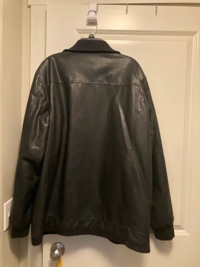 Men's Black Leather Jacket in Men's in Calgary - Image 3