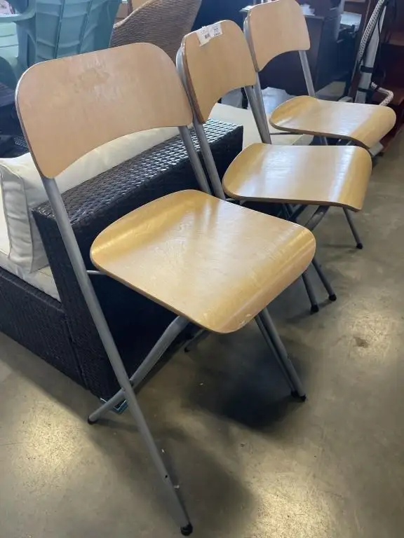 3 FOLDING BAR CHAIRS BY IKEA in Chairs & Recliners in Delta/Surrey/Langley - Image 4
