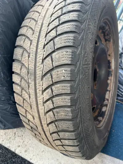 In good condition!!! 4 Winter Tires+Rims+TPMS 235\65/17 Honda CRV 5*114,3 2017-2022 years