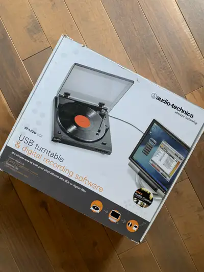 Audio-Technica USB Stereo Turntable System: AT-LP2D-USB, View more