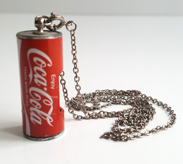 Vintage "Coca-Cola" Can Quartz Necklace Watch in Arts & Collectibles in City of Toronto