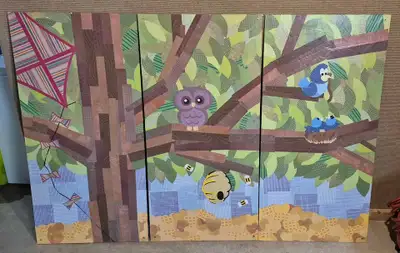Large baby room wall art (4'x6'), View more