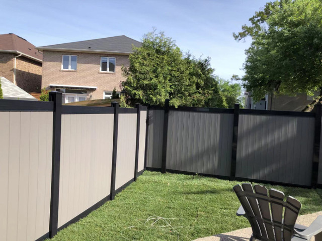 Elevate Your Property's Style with Sleek Grey Vinyl Fencing in Decks & Fences in City of Toronto - Image 3