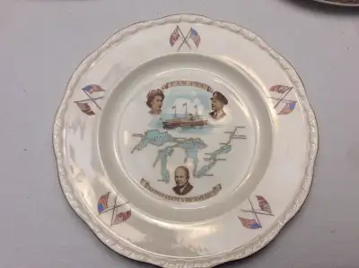 Opening of St Lawrence By Queen Elizabeth II Display Plate , View more
