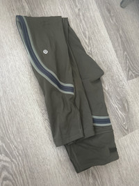 Green Lululemon workout pants