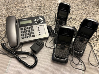 Panasonic Corded Telephone w/ 3 Handsets 