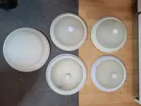Six ceiling lights for sale.