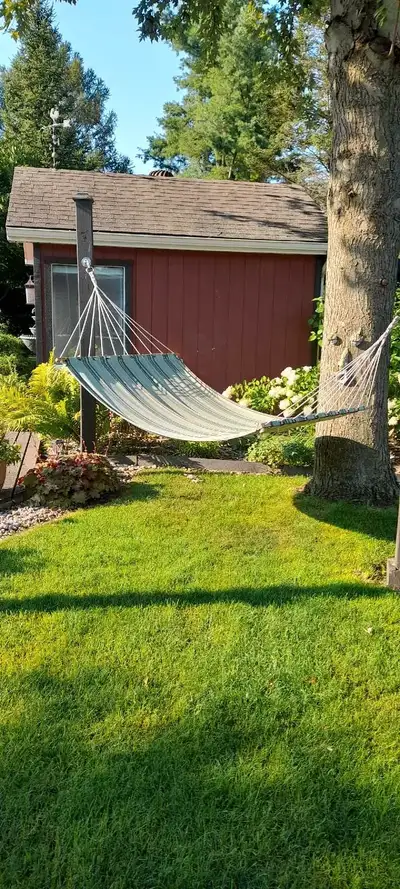 Great double hammock. Canvas and in good shape. Pick up Florence area. Check out my other items for...